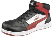PUMA Safety FRONTCOURT BLK WHT RED Mid Sicherheitsschuh schwarz-wei&szlig;-rot Gr. 37