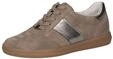 CAPRICE Damen Sneaker flach aus Leder Freizeit, Braun (Mud Comb), 40 EU