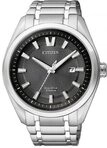 CITIZEN Herren Analog Quarz Uhr mit Titan Armband AW1240-57E, Schwarz