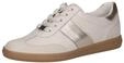 CAPRICE Damen Sneaker flach aus Leder Freizeit, Cremefarben (Snow Comb), 40 EU