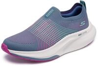 Skechers Damen Go Walk Max Walker Sally Sneaker, Kohlschwarz/Violett, 38.5 EU