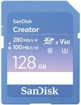SANDISK Creator SD-UHS-II Speicherkarte 128 GB (F&uuml;r DSLR und Mirrorless-Kameras,