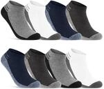 8 | 12 | 20 Paar Sneaker Socken Herren Mehrfarbig Baumwolle