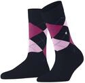 Burlington Damen Socken Queen W So Baumwolle gemustert 1 Paar, Blau Marine 6123,