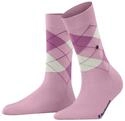 Burlington Damen Socken Covent Garden W So Baumwolle gemustert 1 Paar, Rosa Rose