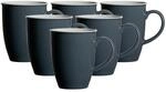Ritzenhoff & Breker Doppio Kaffeebecher 6er Set, 320 ml, Dunkelgraue...