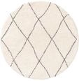 benuta Nest Hochflorteppich Benno - Creme 120 cm rund - Kunstfaser - rund & im Style: