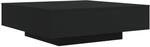 vidaXL Couchtisch mit LED-Leuchten Schwarz 100x100x31 cm