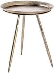 HAKU Beistelltisch rund Bronze Metall runder Couchtisch klein - Ma&szlig;e: H 54 x &Oslash; 44