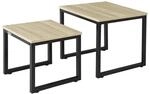 SoBuy 2er Set Couchtisch Beistelltisch 2-teilig Satztisch Sofatisch Kaffeetisch