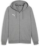 Puma Herren Teamgoal Casuals Hooded Jacket Sweat, Medium Gray Heather-Puma White, L