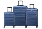 DELSEY Paris - AIR Armour - 77cm x 50cm x 30cm - Set - Blau