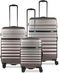bugatti Corium 3er-Hartschalen Kofferset (S,M,L) 4 Rollen mit TSA-Zahlenschloss, Rose