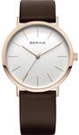 BERING Damen Uhr Quarz Movement - Classic Collection mit Kalbsleder und Saphirglas