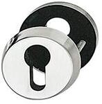 SH-Zylinderrosette 73 7392, &oslash; 53, H&ouml;he 10, ohne Kzs., TS-69, silberiert ; 1...