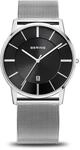 BERING Herren Uhr Quarz Movement - Classic Collection mit Edelstahl und Saphirglas