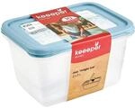 keeeper Tiefk&uuml;hldosenset 2-teilig, Wiederbeschreibbarer Deckel, 2 x 2 l, 20,5 x 15,5