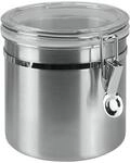 Metaltex 185311010 Vorratsdose 1,0L Inox, Silber