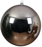 Christbaumkugel Weihnachtskugel Kugel 40cm f&uuml;r den Weihnachtsbaum silbern hochglanz