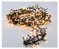 Spetebo LED B&uuml;schel Cluster Lichterkette warm wei&szlig; - 30 m / 1500 LED -
