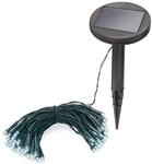 Esotec Solar Lichterkette, 6m, 60 LEDs, kaltwei&szlig;, Zuleitung 2m, Akku,...
