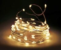 LED Draht Lichterkette warm wei&szlig; - 795 cm / 160 LED - Deko Beleuchtung mit...
