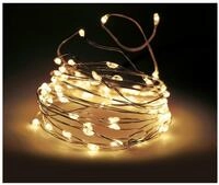 Spetebo LED Draht Lichterkette mit Fernbedienung - 100 LED auf 1190 cm -...