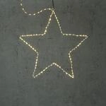 MARELIDA LED Stern Leuchtstern Metallstern Weihnachtsstern f&uuml;r Innen/Au&szlig;en (40cm