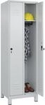 C + P M&ouml;belsysteme C+P | Spind Classic Plus | 2 Abteile | lichtGrau | B 600 mm...