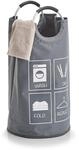 Zeller 14274 W&auml;schesammler m. Griffen, Polyester, Grau, 14274, Durchmesser 36...