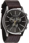 Nixon Armbanduhr Sentry Chrono Leder Brown Gator