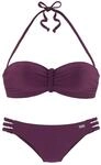Buffalo Damen B&uuml;gel-Bandeau-Bikini geflochtene Details, wattierte Cups, abnehmbare
