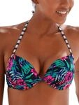 LASCANA Venice Beach Push-Up-Top B Navy-Print - 38/B