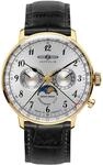 Zeppelin Hindenburg Herrenuhr mit Mondphase 7038-1