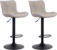 CLP 2er Set Barhocker Linus - H&ouml;henverstellbare Barst&uuml;hle - 360&deg; Drehst&uuml;hle Mit