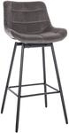 CLP Barhocker mit Lehne Weston, Barstuhl drehbar 180&deg; Schwenkfunktion, Sitz