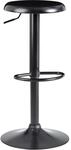 FineBuy Barhocker Schwarz Hocker ohne Lehne 58-79 cm Barstuhl, K&uuml;chenhocker...