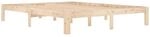vidaXL Massivholzbett Bettgestell mit Lattenrost Bett Holzbett Bettrahmen...