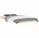 vidaXL Massivholzbett Einzelbett Bettgestell Bett Holzbett Bettrahmen Lattenrost