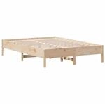vidaXL Massivholzbett, Holzbett Bett f&uuml;r Schlafzimmer, Bettgestell Bettrahmen...