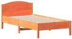 vidaXL Massivholzbett ohne Matratze Wachsbraun 90x190 cm Kiefernholz