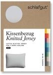 schlafgut Knitted Jersey Kissenbezug 60x80 cm Grey Light Uni weicher Premium