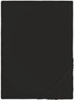 biberna Feinbiber Spannbetttuch 90x200-100x200 cm schwarz | 100% Baumwolle...