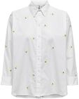 ONLY Damen Onlnew LINA Grace LS EMB Shirt NOOS WVN Langarmbluse, Bright