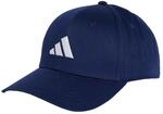 adidas Unisex Baseball Cotton New Logo Hat, Dark Blue/White, M-L