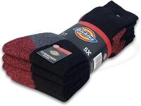 Dickies, Herren, Gepolsterte Crew-Socken, Schwarz, 113