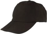 Breiter Klappbare Baseball Cap, Basecap mit UV-Schutz 80, Schwarz, XL