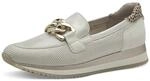 Jana Damen Slipper mit Dicker Sohle Vegan, Mehrfarbig (Beige/Gold), 37 EU