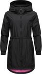 Ragwear Damen &Uuml;bergangsjacke leichte Jacke lang wasserdicht mit Kapuze und