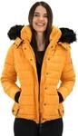 Navahoo warme Damen Winter Jacke Parka Mantel Stepp Kurzjacke gef&uuml;ttert B301